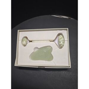 Jade Roller and Gua Sha Set Guasha Tool for Face Skin Care‎ Gift Set NIB